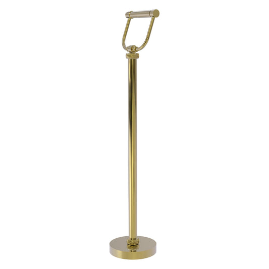 Allied Brass TS-25T-UNL Unlacquered Brass Freestanding Toilet Tissue Holder