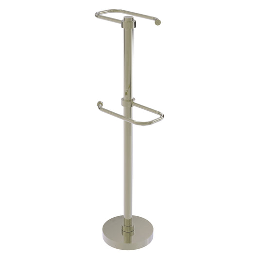Allied Brass TS-26-PNI 2-Roll Polished Nickel Freestanding Toilet Tissue Holder