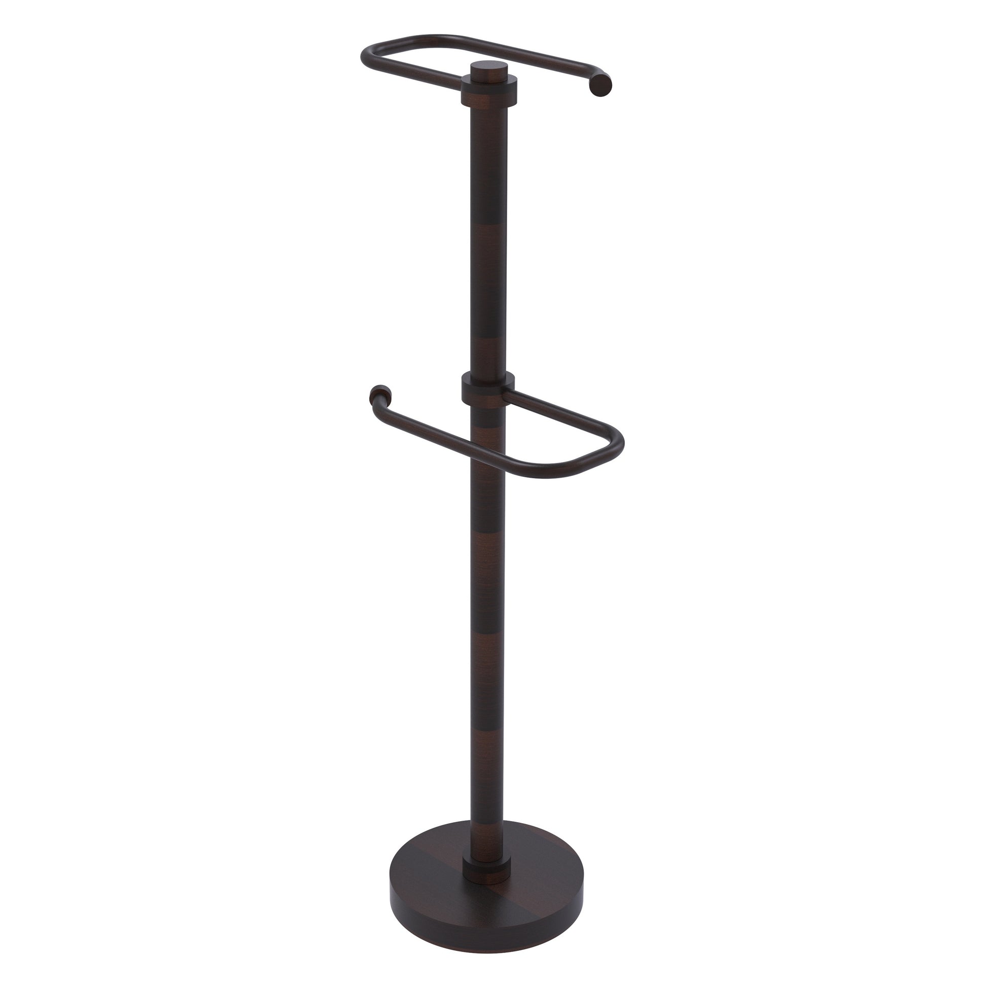 Allied Brass TS-26-VB 2-Roll Venetian Bronze Freestanding Toilet Tissue Holder