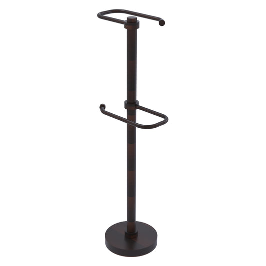 Allied Brass TS-26-VB 2-Roll Venetian Bronze Freestanding Toilet Tissue Holder