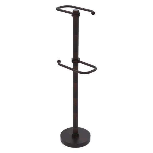 Allied Brass TS-26D-VB 2-Roll Venetian Bronze Freestanding Toilet Tissue Holder