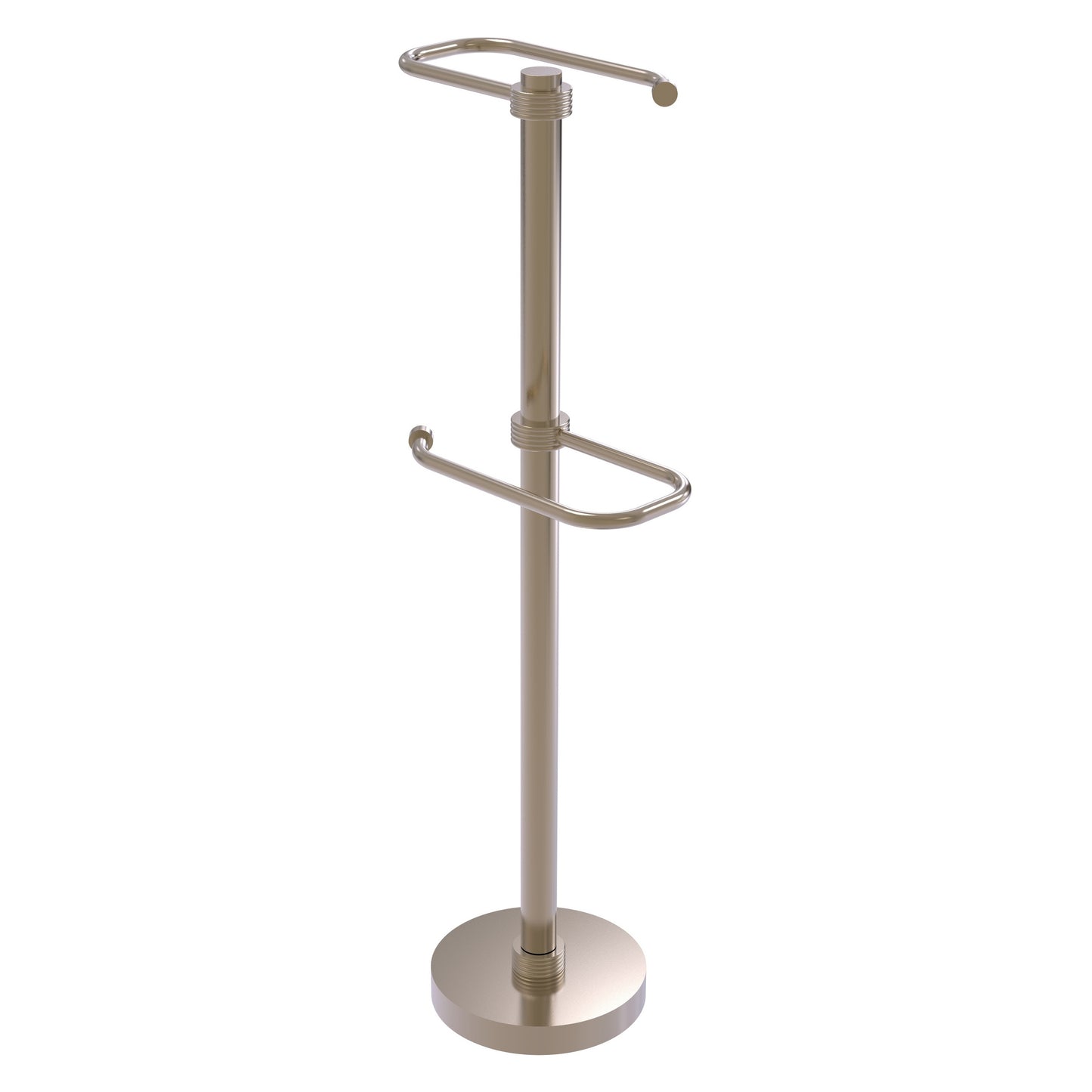 Allied Brass TS-26G-PEW 2-Roll Antique Pewter Freestanding Toilet Tissue Holder