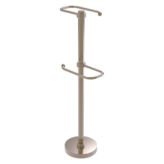 Allied Brass TS-26G-PEW 2-Roll Antique Pewter Freestanding Toilet Tissue Holder