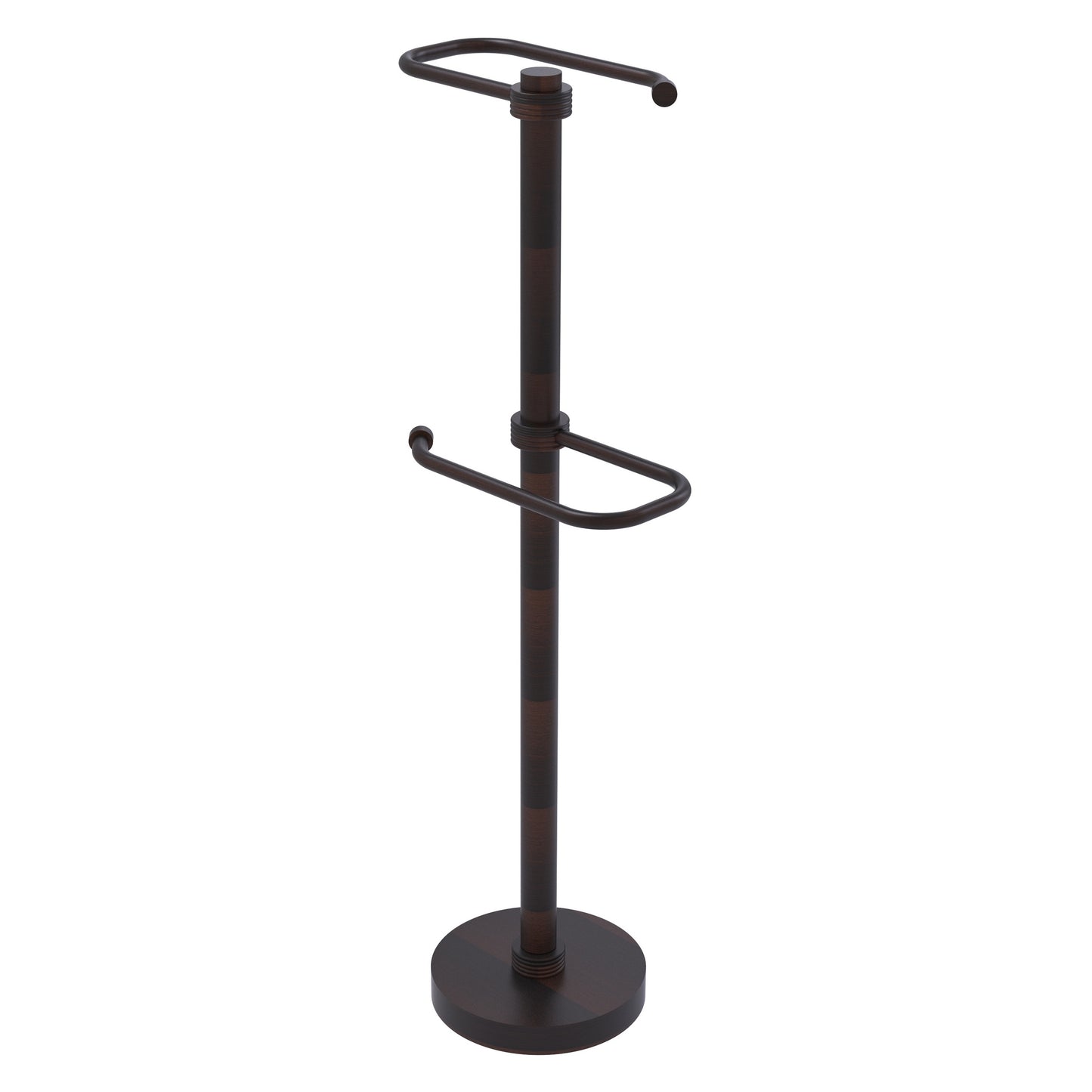 Allied Brass TS-26G-VB 2-Roll Venetian Bronze Freestanding Toilet Tissue Holder