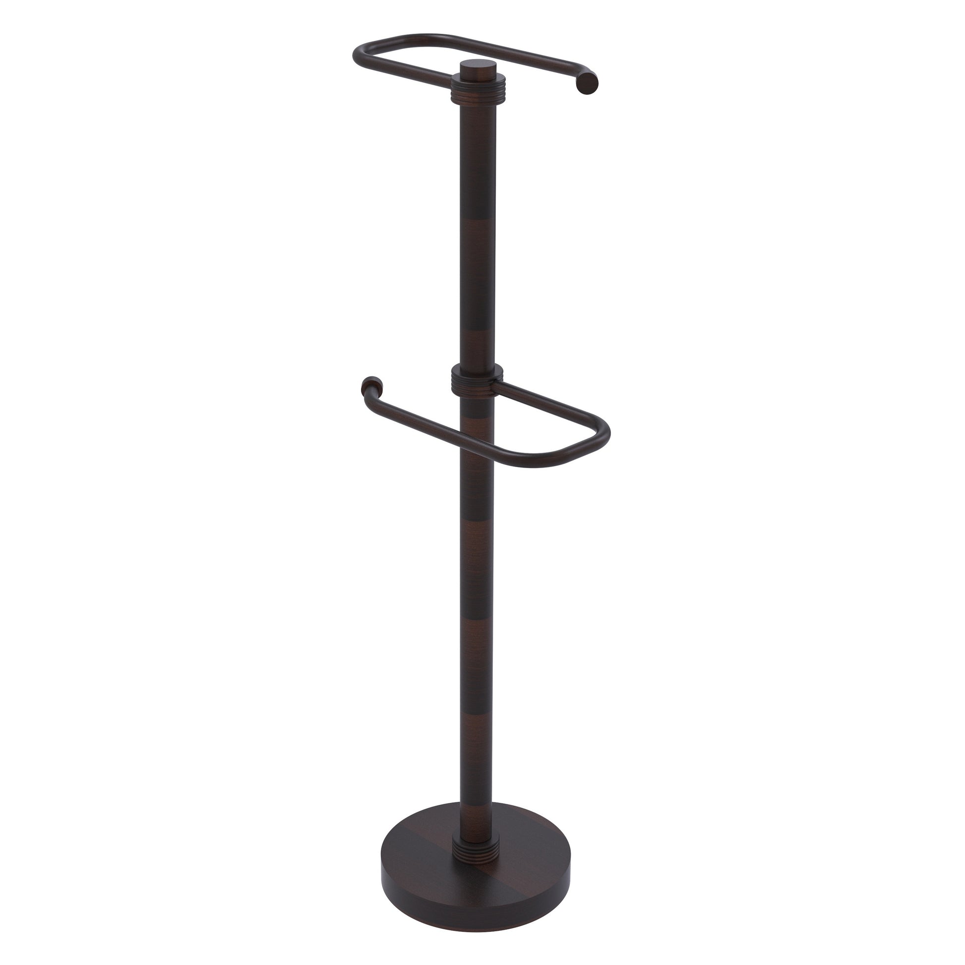 Allied Brass TS-26G-VB 2-Roll Venetian Bronze Freestanding Toilet Tissue Holder