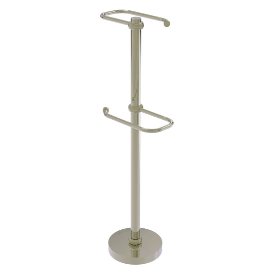 Allied Brass TS-26T-PNI 2-Roll Polished Nickel Freestanding Toilet Tissue Holder