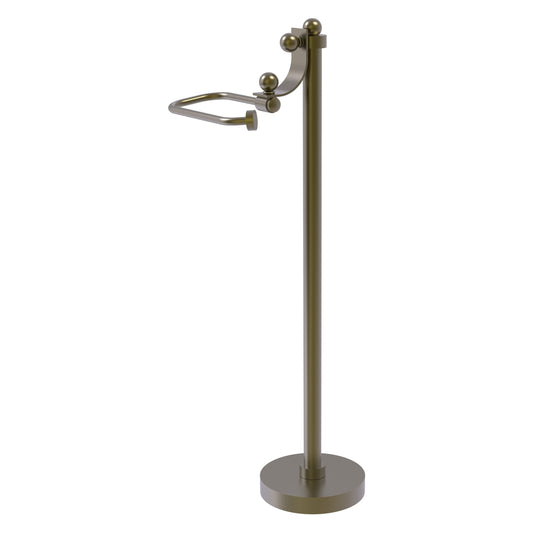 Allied Brass TS-27-ABR Antique Brass European Style Freestanding Toilet Tissue Holder