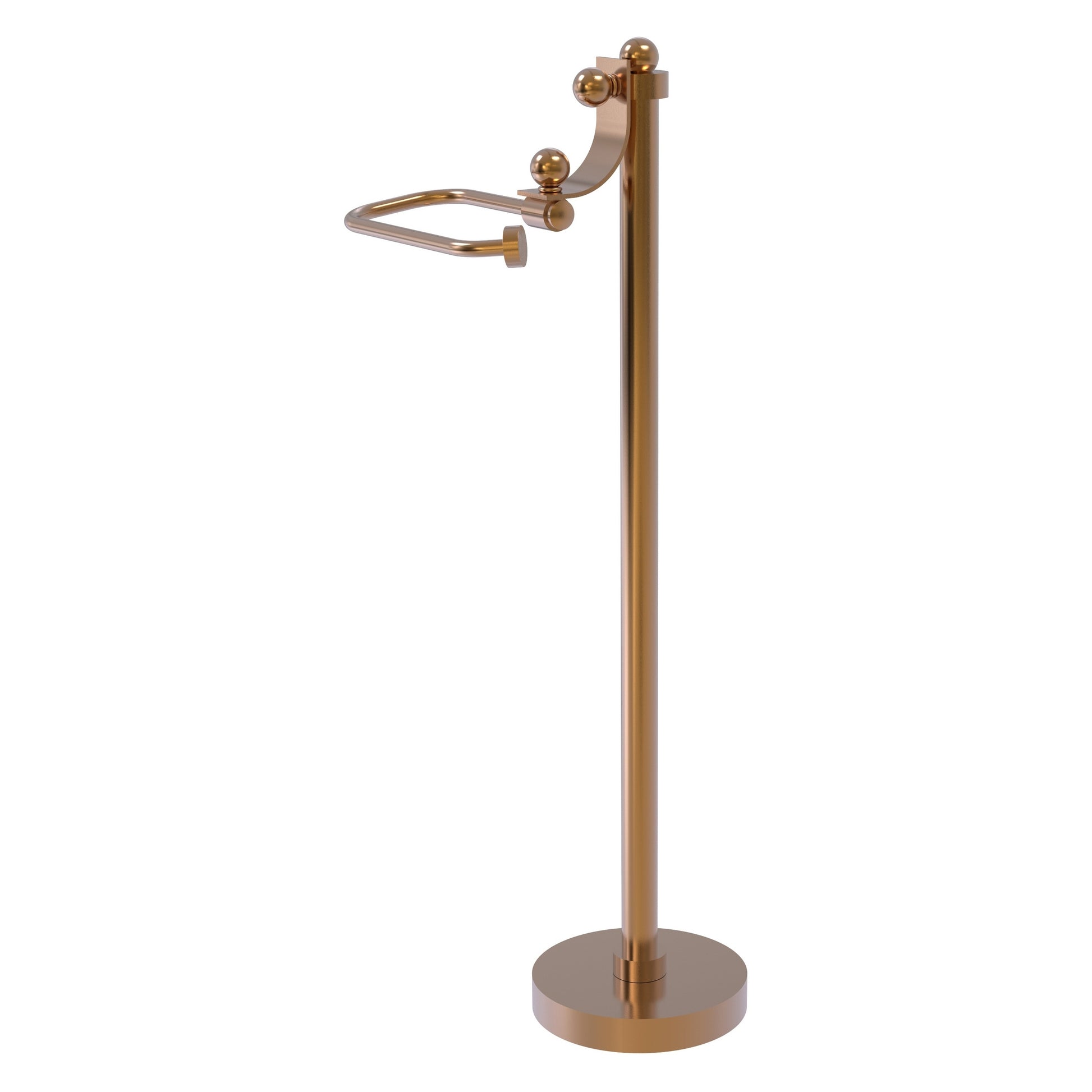 Allied Brass TS-27-BBR Brushed Bronze European Style Freestanding Toilet Tissue Holder