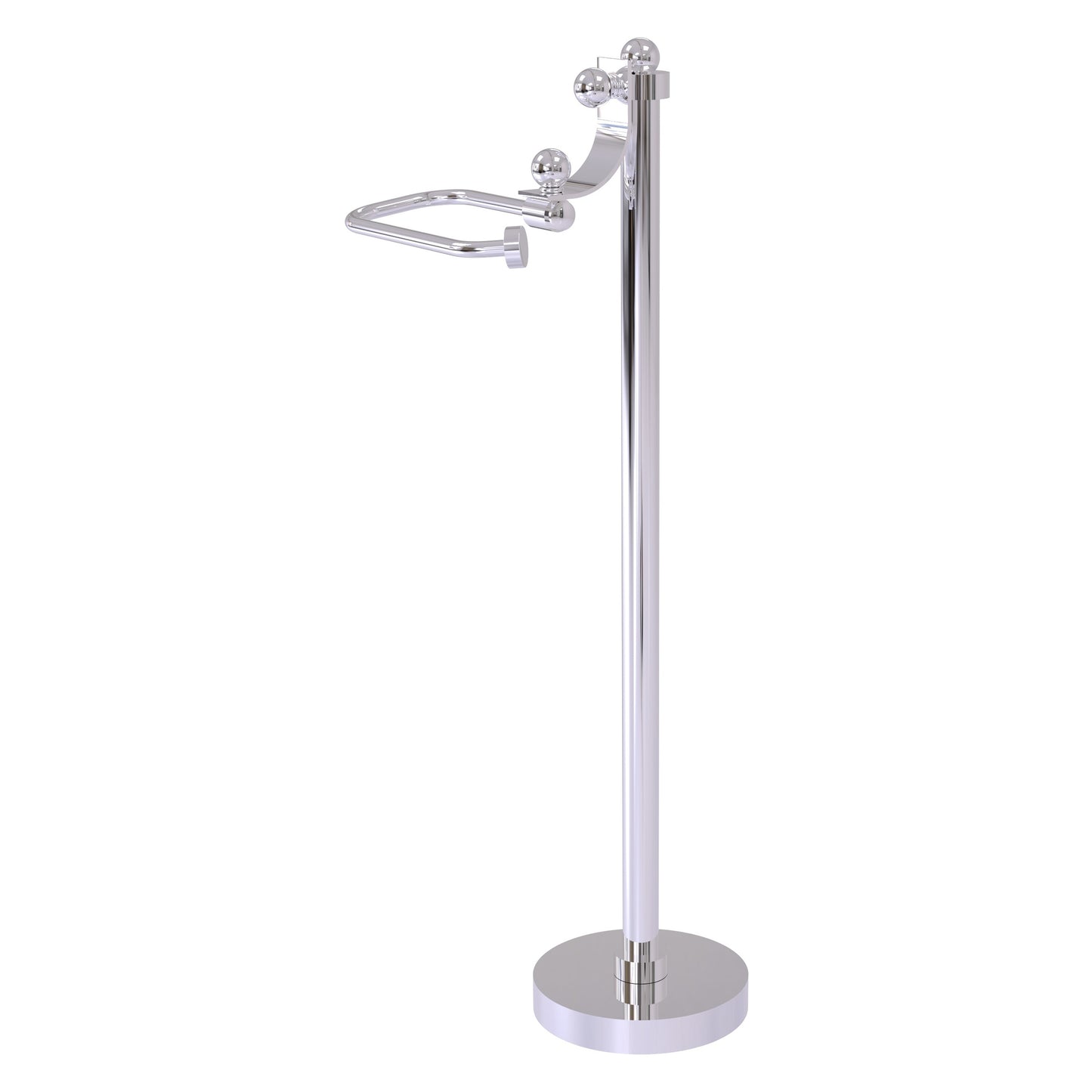Allied Brass TS-27-PC Polished Chrome European Style Freestanding Toilet Tissue Holder