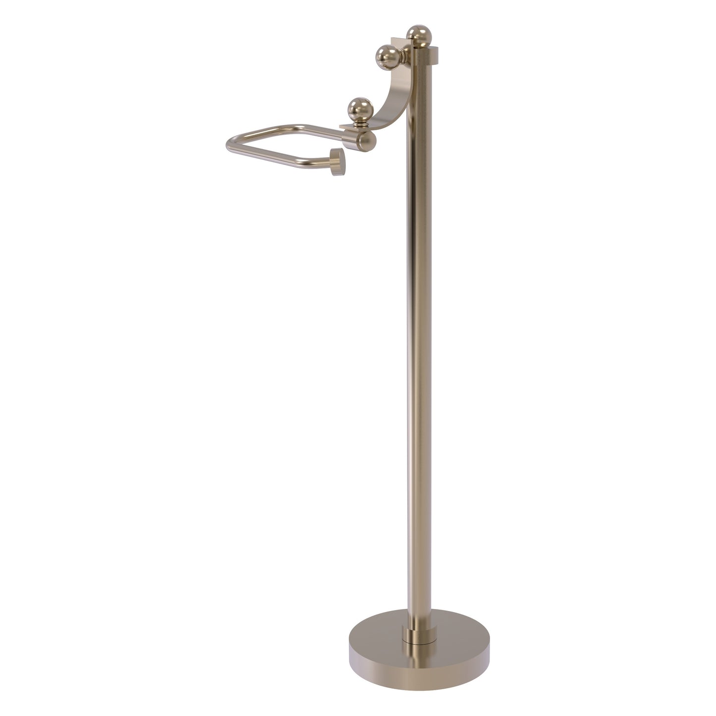 Allied Brass TS-27-PEW Antique Pewter European Style Freestanding Toilet Tissue Holder