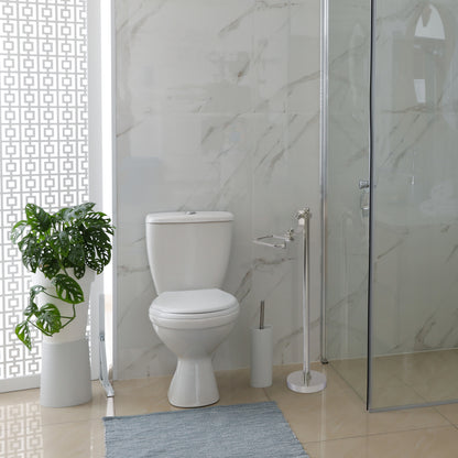 Allied Brass TS-27-SN Satin Nickel European Style Freestanding Toilet Tissue Holder