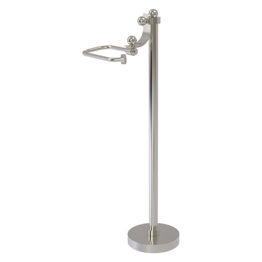 Allied Brass TS-27-SN Satin Nickel European Style Freestanding Toilet Tissue Holder