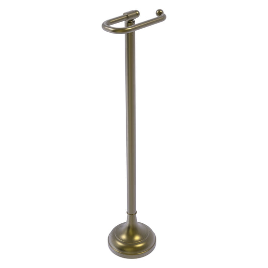 Allied Brass TS-28-ABR Antique Brass European Style Freestanding Toilet Tissue Holder