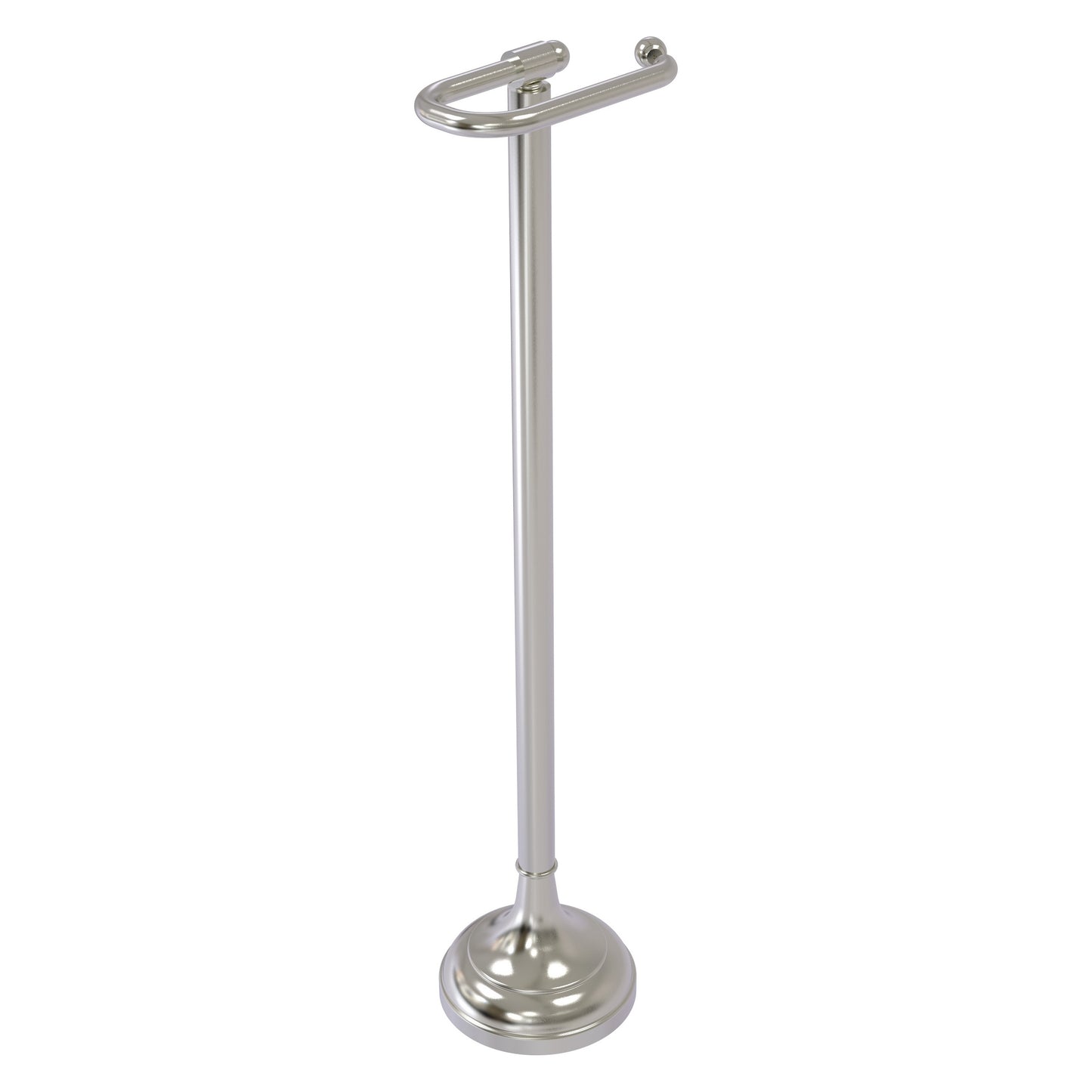 Allied Brass TS-28-SN Satin Nickel European Style Freestanding Toilet Tissue Holder
