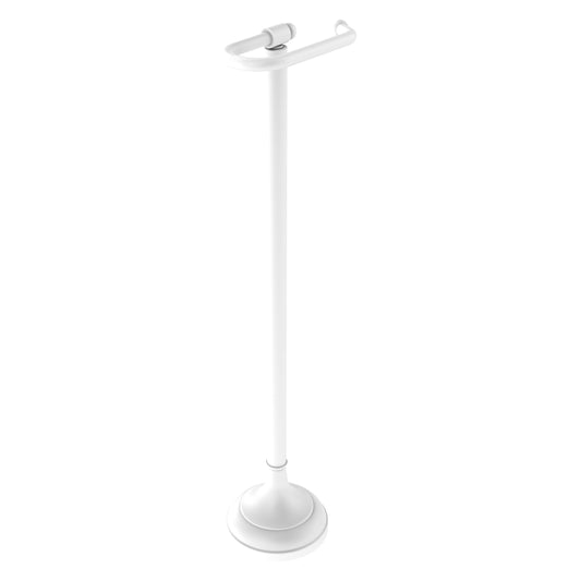 Allied Brass TS-28-WHM Matte White European Style Freestanding Toilet Tissue Holder