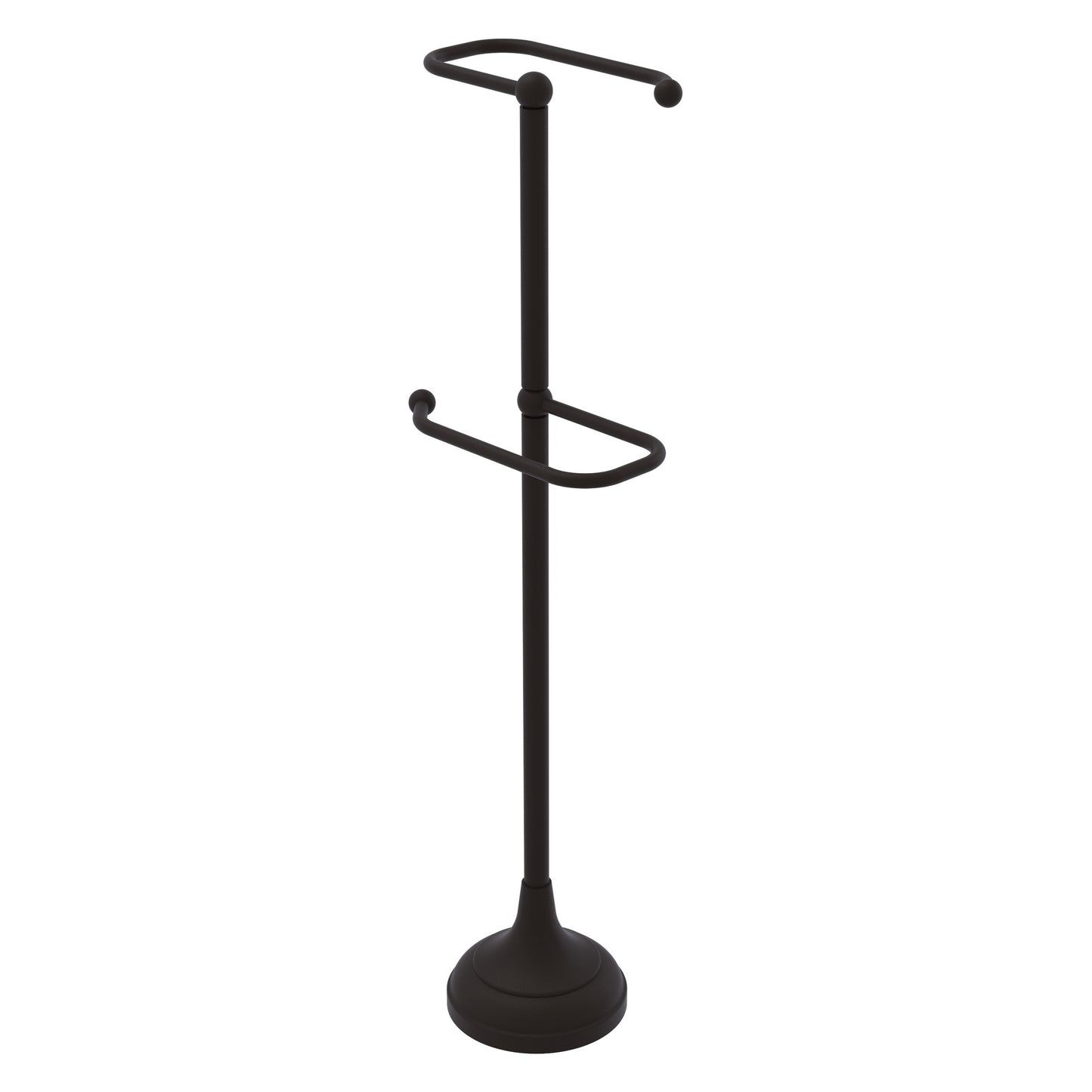 Allied Brass TS-29-ORB 2-Roll Oil Rubbed Bronze Freestanding Toilet Tissue Holder