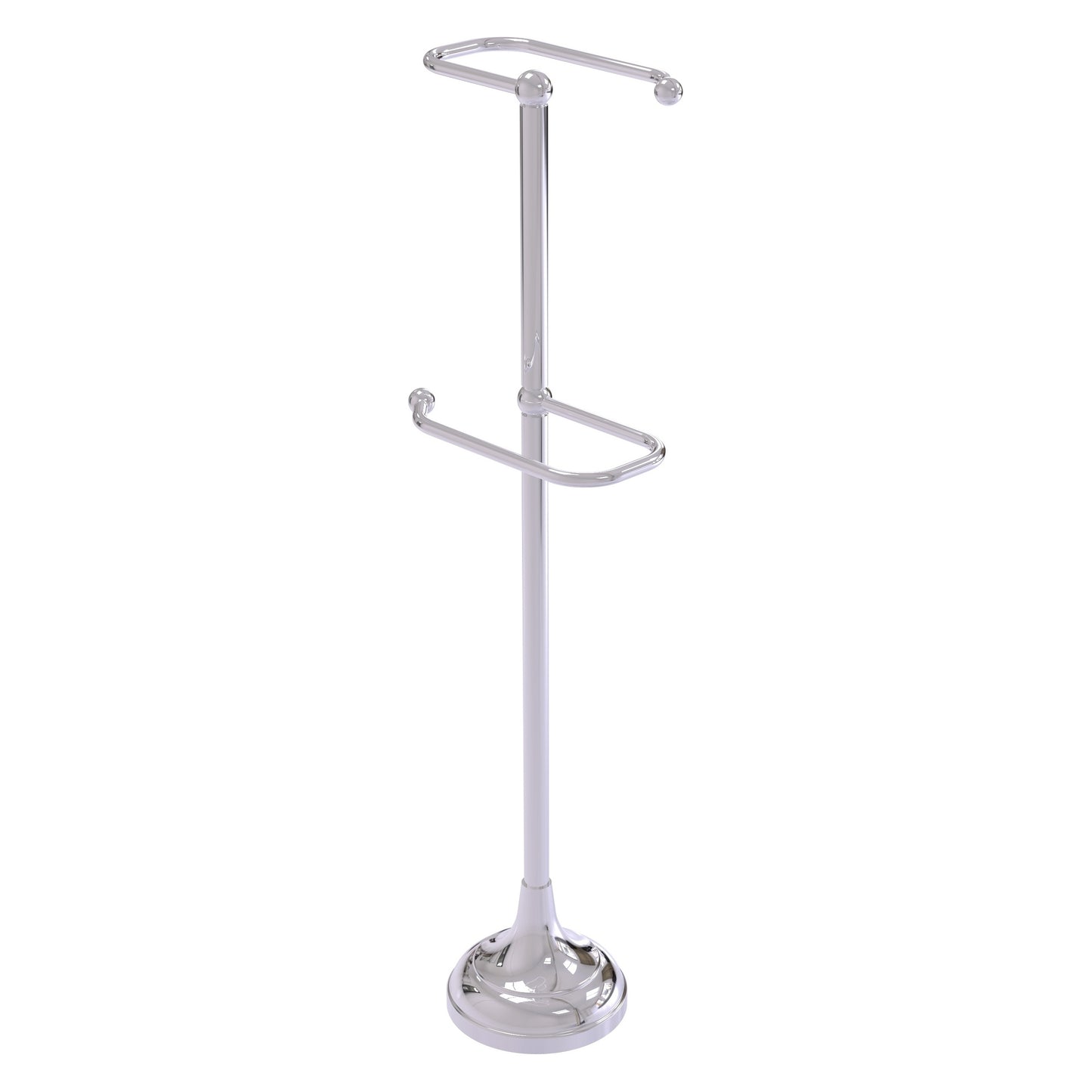 Allied Brass TS-29-PC 2-Roll Polished Chrome Freestanding Toilet Tissue Holder