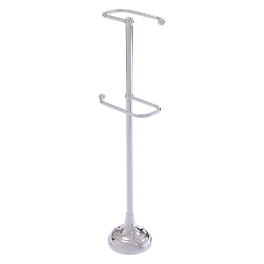 Allied Brass TS-29-PC 2-Roll Polished Chrome Freestanding Toilet Tissue Holder