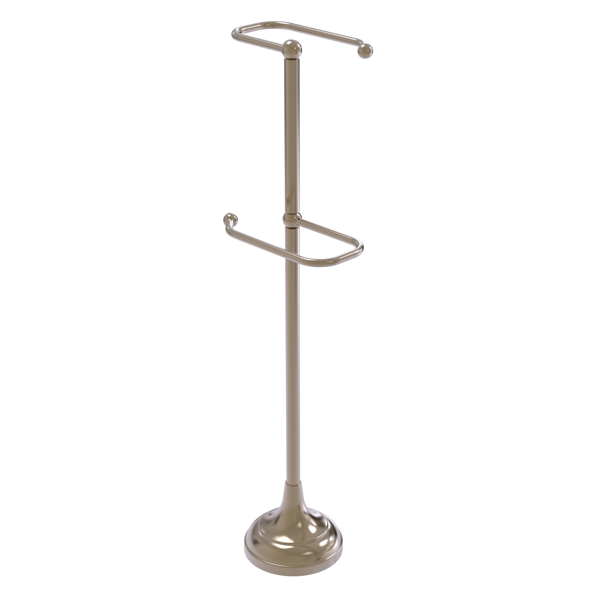 Allied Brass TS-29-PEW 2-Roll Antique Pewter Freestanding Toilet Tissue Holder
