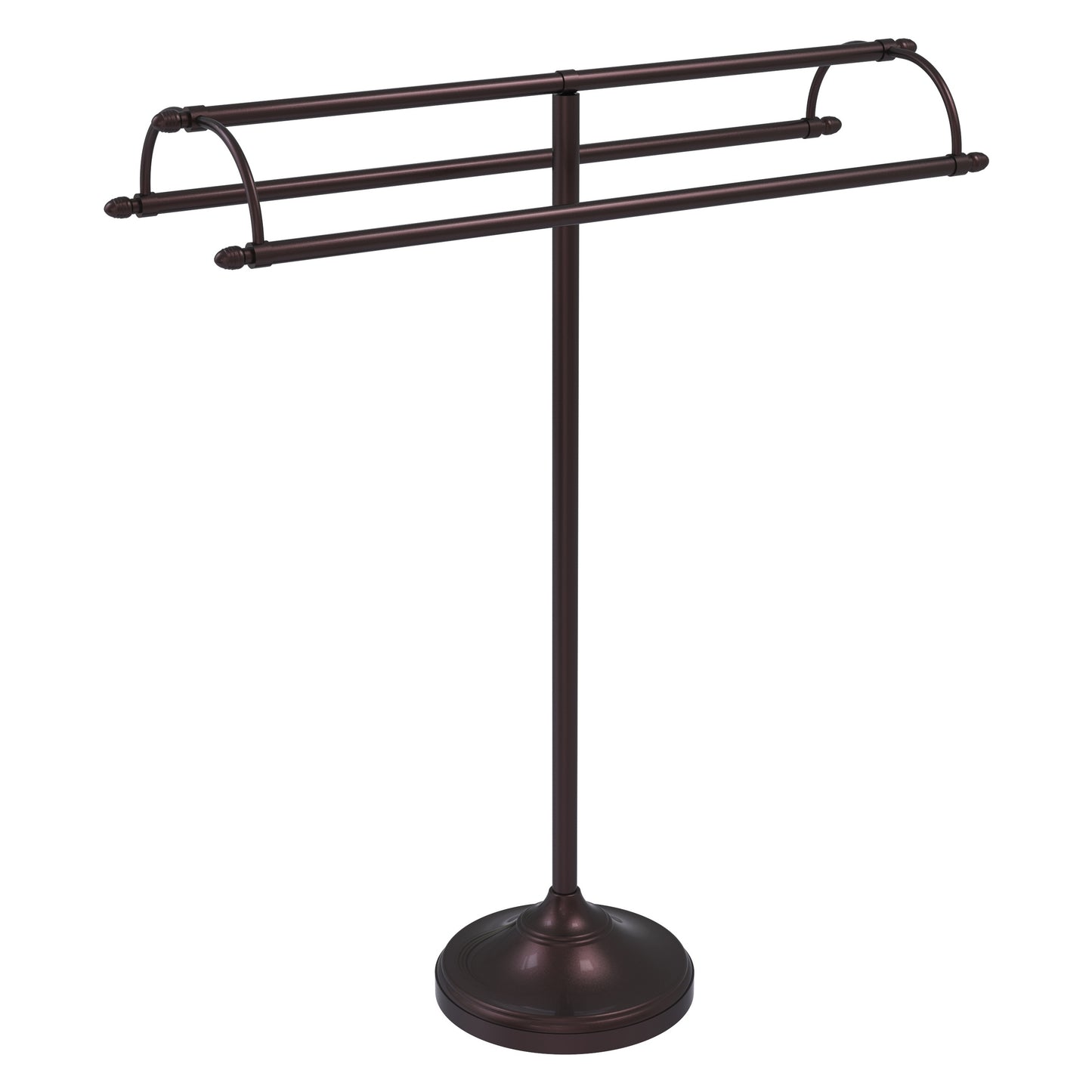 Allied Brass TS-30-ABZ 2-Arm Antique Bronze Freestanding Towel Holder