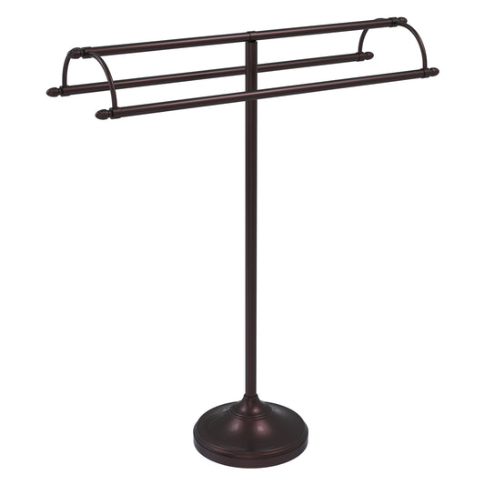 Allied Brass TS-30-ABZ 2-Arm Antique Bronze Freestanding Towel Holder
