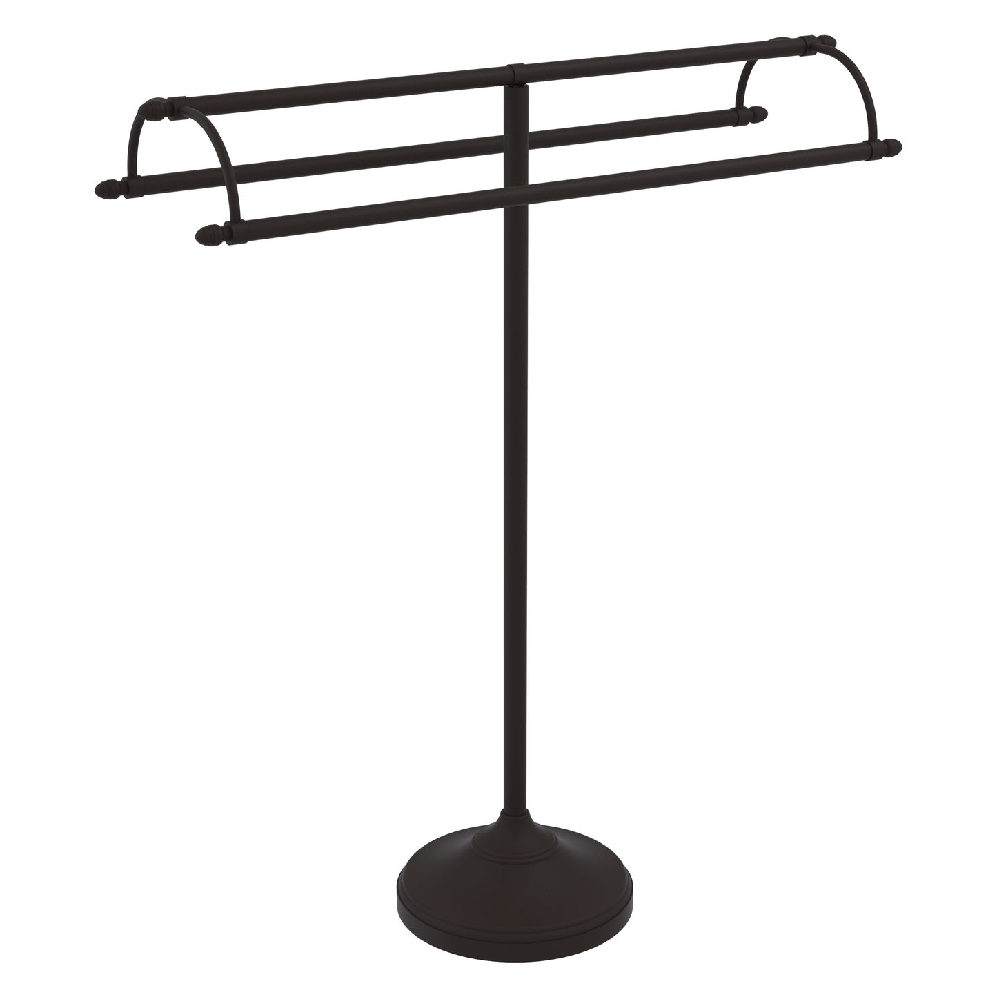 Allied Brass TS-30-ORB 2-Arm Oil Rubbed Bronze Freestanding Towel Holder