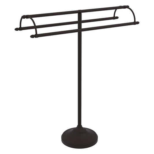 Allied Brass TS-30-ORB 2-Arm Oil Rubbed Bronze Freestanding Towel Holder