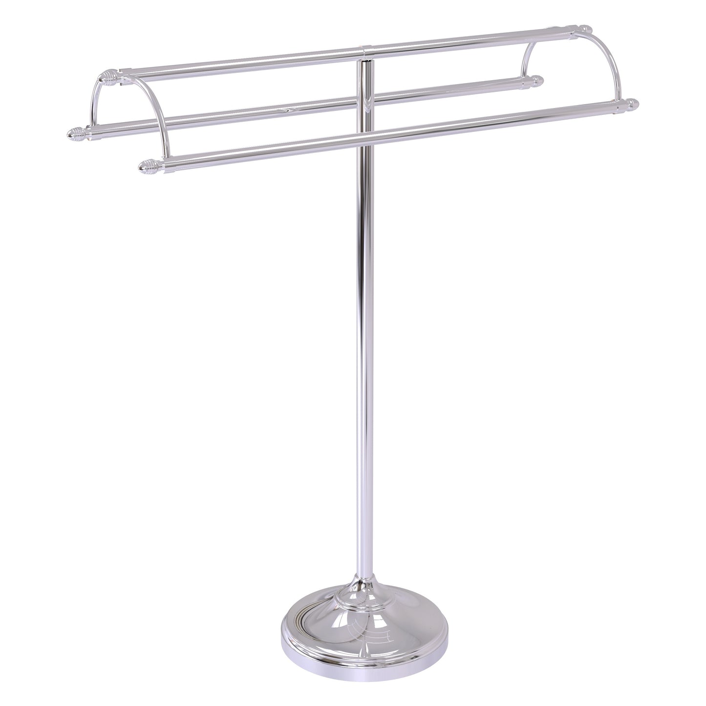 Allied Brass TS-30-PC 2-Arm Polished Chrome Freestanding Towel Holder