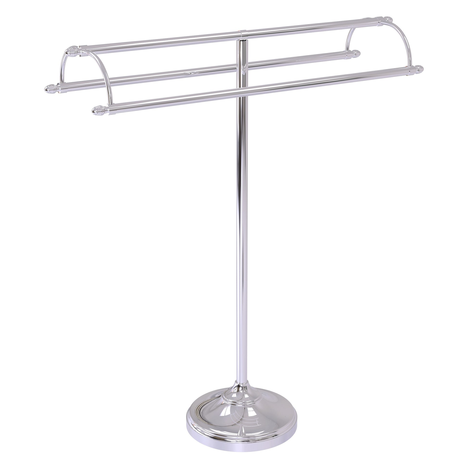 Allied Brass TS-30-PC 2-Arm Polished Chrome Freestanding Towel Holder