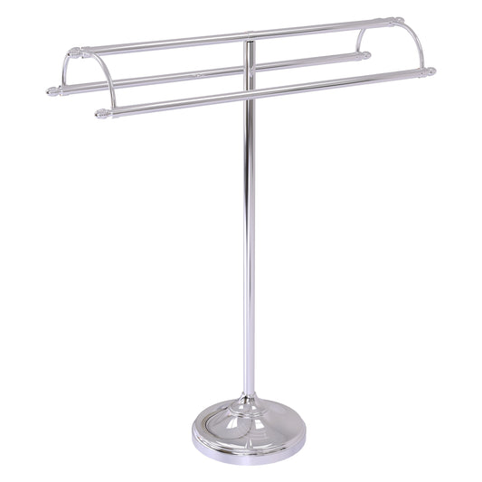 Allied Brass TS-30-PC 2-Arm Polished Chrome Freestanding Towel Holder