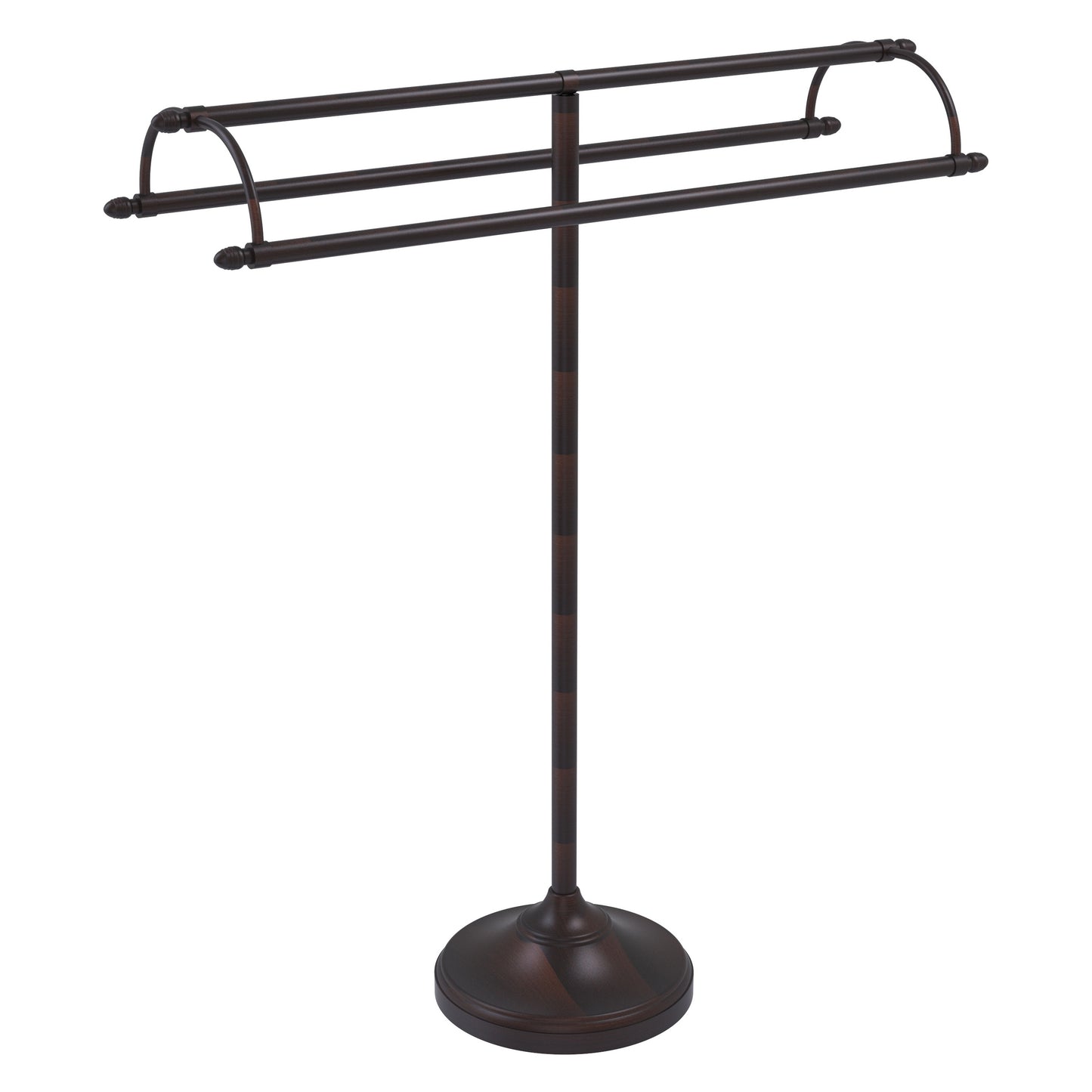 Allied Brass TS-30-VB 2-Arm Venetian Bronze Freestanding Towel Holder