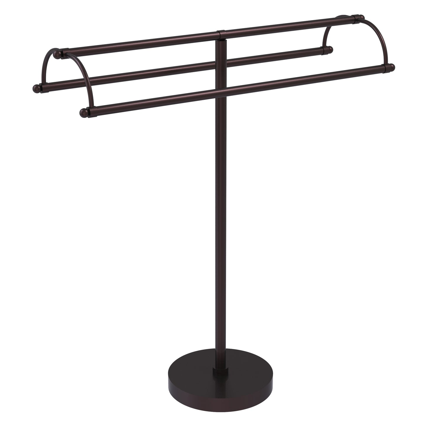 Allied Brass TS-31-ABZ 2-Arm Antique Bronze Freestanding Towel Holder