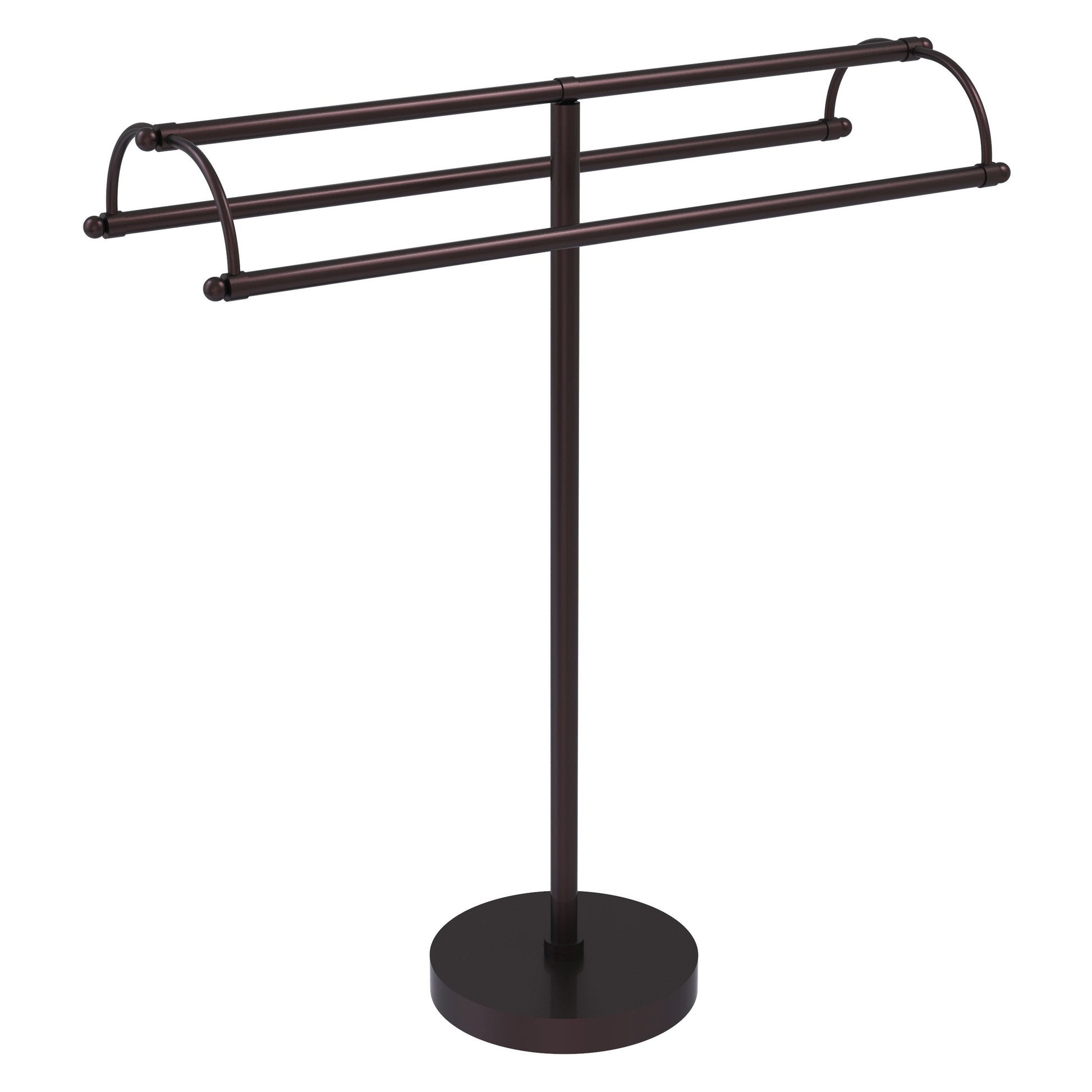 Allied Brass TS-31-ABZ 2-Arm Antique Bronze Freestanding Towel Holder