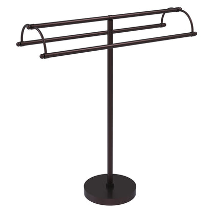 Allied Brass TS-31-ABZ 2-Arm Antique Bronze Freestanding Towel Holder