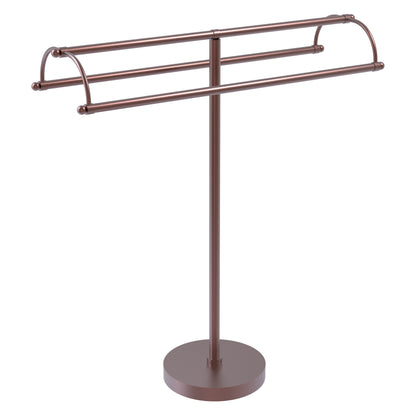 Allied Brass TS-31-CA 2-Arm Antique Copper Freestanding Towel Holder