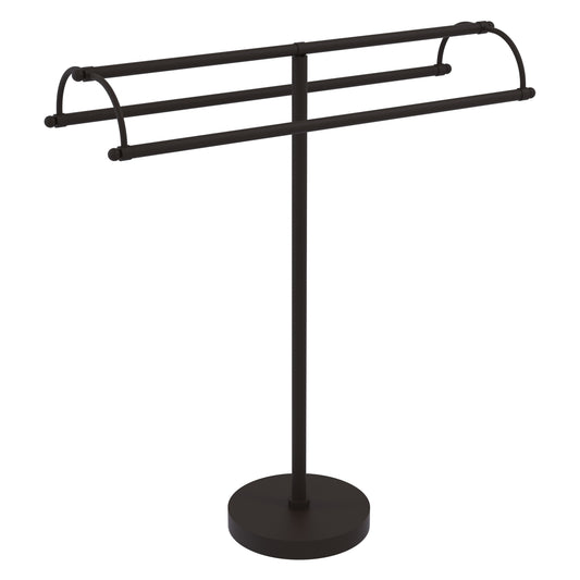 Allied Brass TS-31-ORB 2-Arm Oil Rubbed Bronze Freestanding Towel Holder