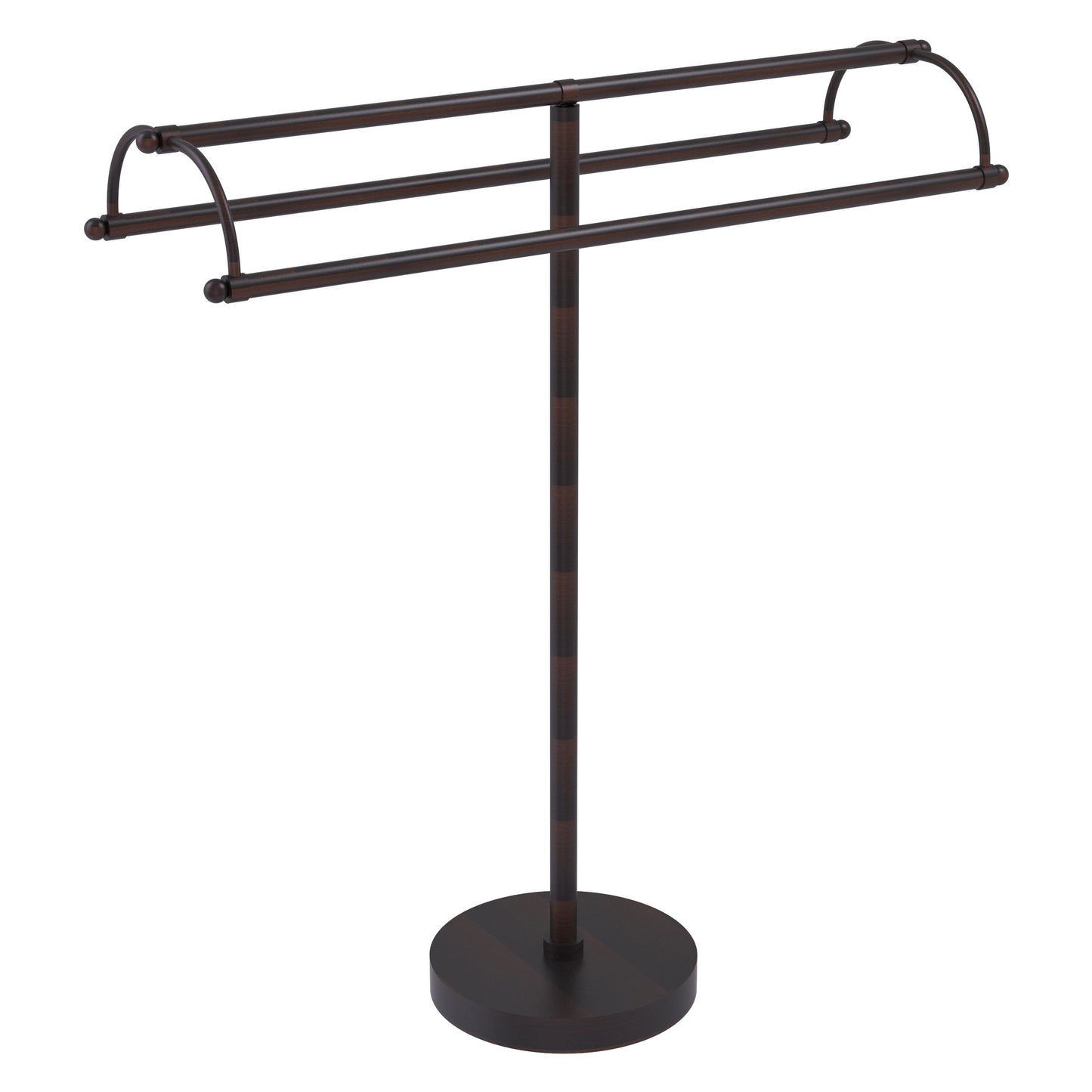 Allied Brass TS-31-VB 2-Arm Venetian Bronze Freestanding Towel Holder