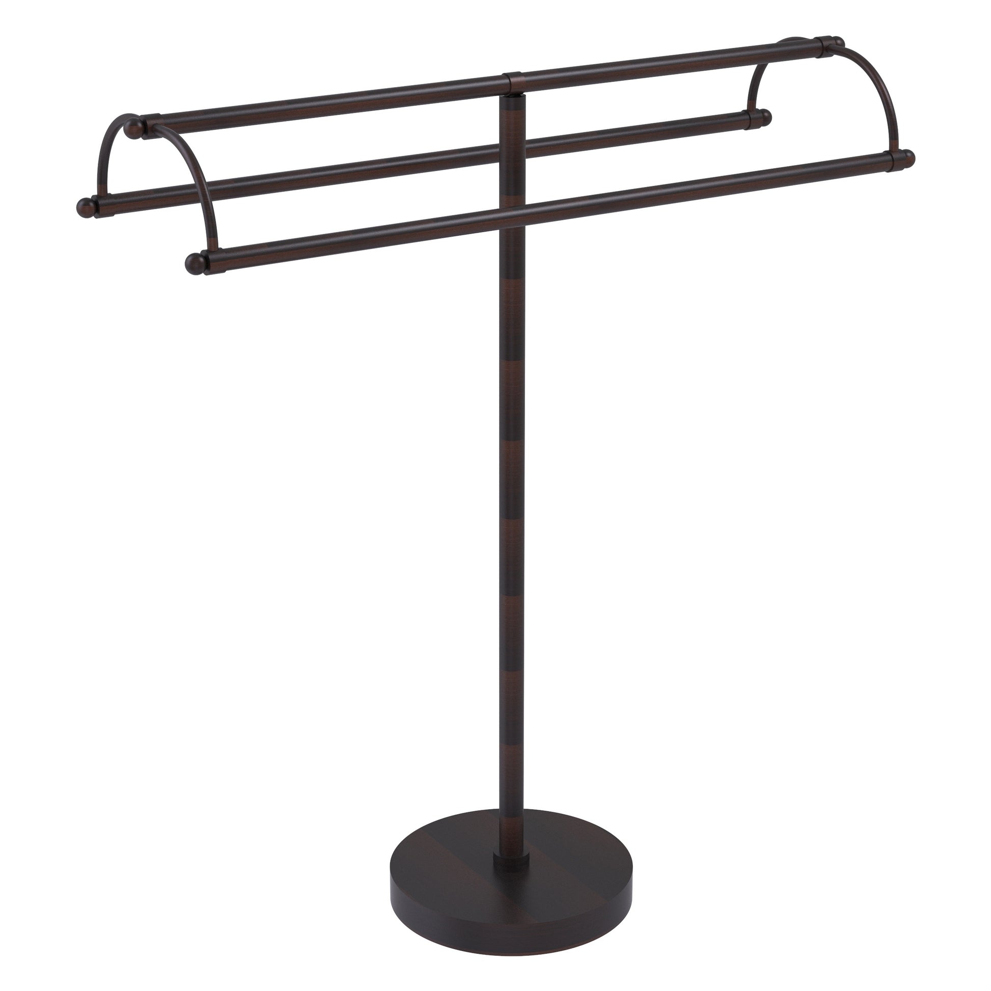 Allied Brass TS-31-VB 2-Arm Venetian Bronze Freestanding Towel Holder
