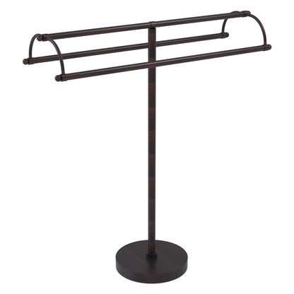 Allied Brass TS-31-VB 2-Arm Venetian Bronze Freestanding Towel Holder