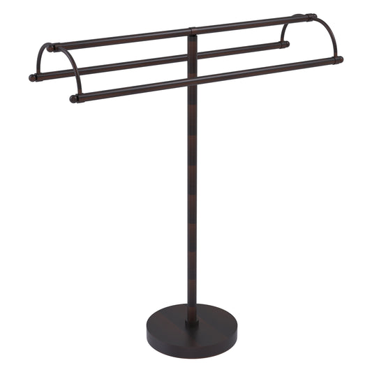 Allied Brass TS-31-VB 2-Arm Venetian Bronze Freestanding Towel Holder