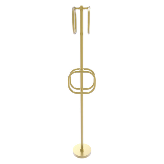 Allied Brass TS-40-SBR Satin Brass Freestanding Towel Holder