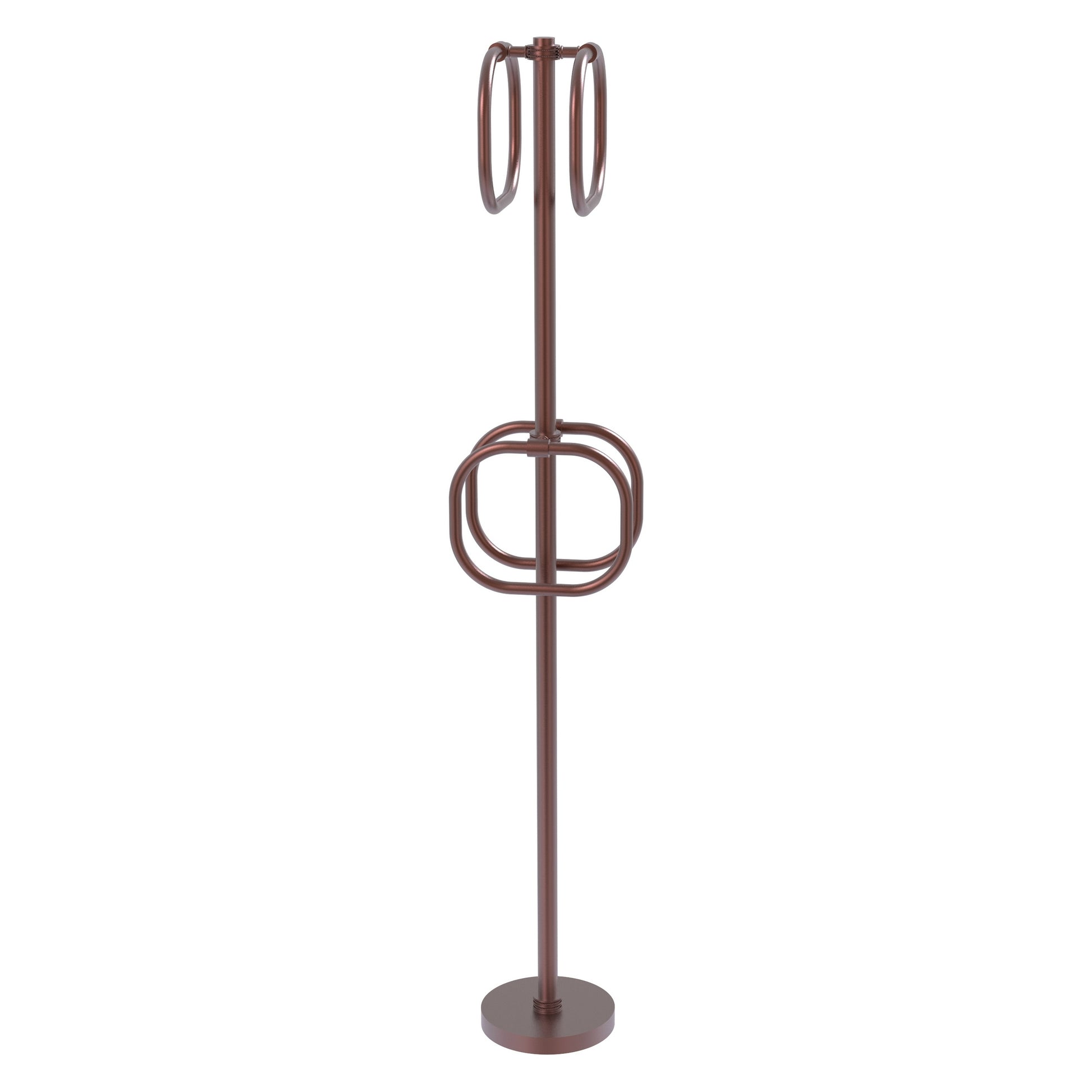 Allied Brass TS-40D-CA Antique Copper Freestanding Towel Holder