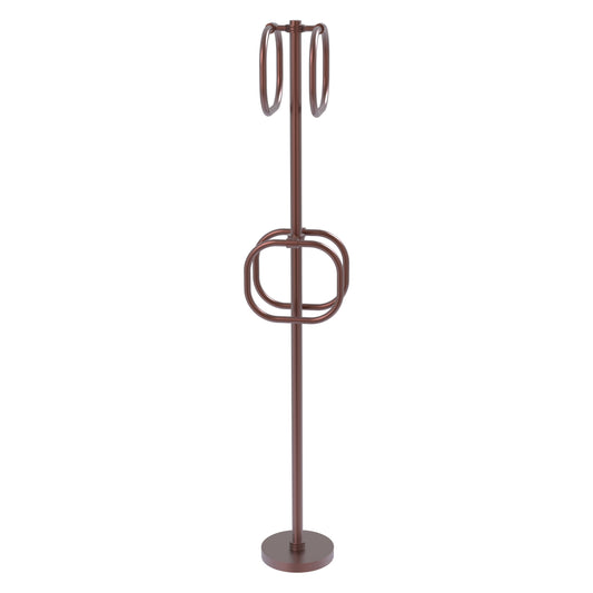 Allied Brass TS-40D-CA Antique Copper Freestanding Towel Holder