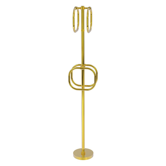 Allied Brass TS-40D-PB Polished Brass Freestanding Towel Holder