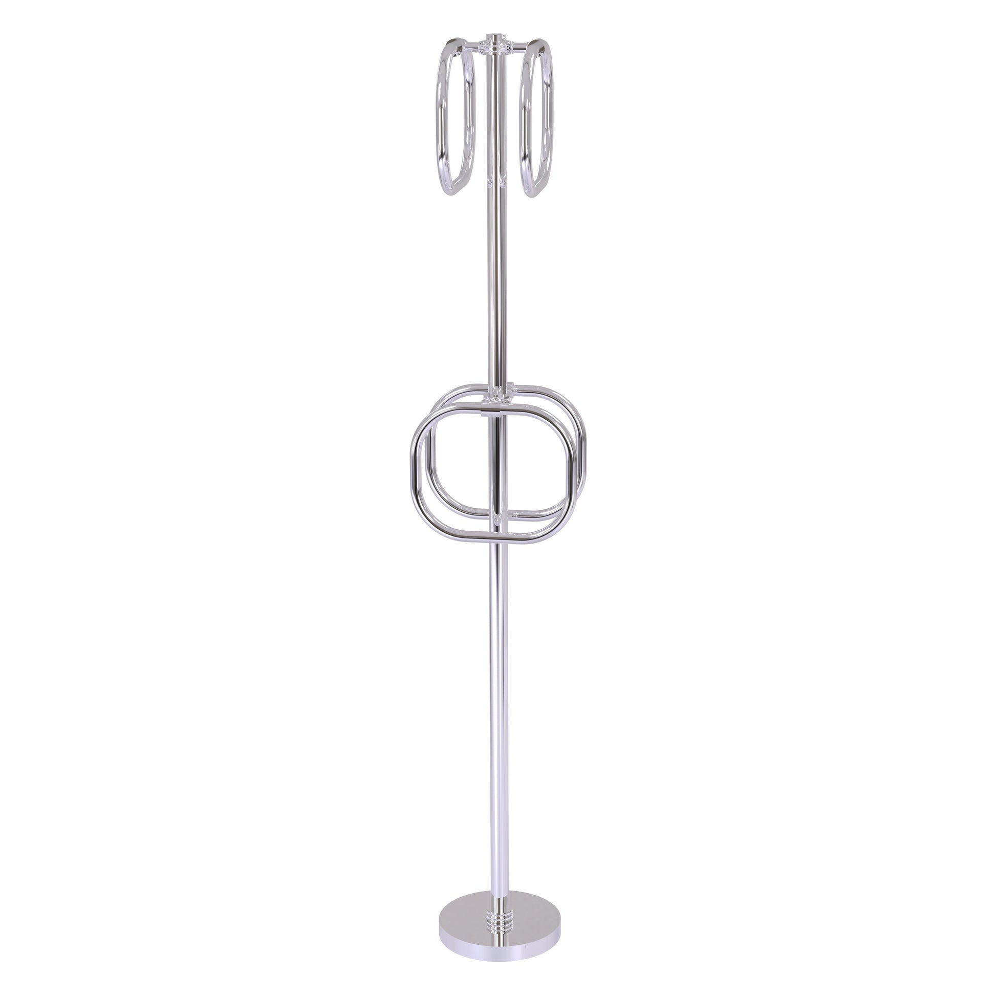 Allied Brass TS-40D-PC Polished Chrome Freestanding Towel Holder