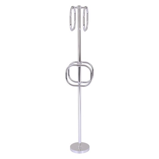 Allied Brass TS-40D-PC Polished Chrome Freestanding Towel Holder