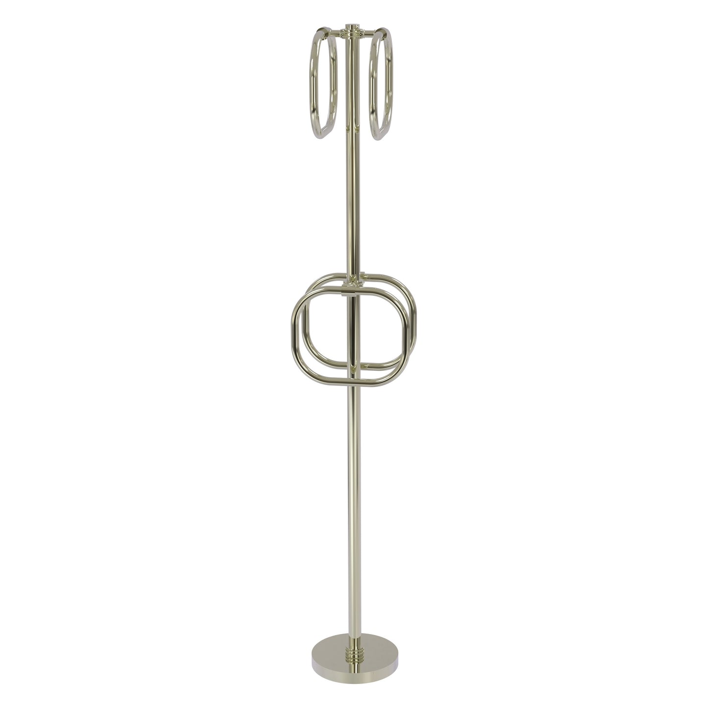 Allied Brass TS-40D-PNI Polished Nickel Freestanding Towel Holder