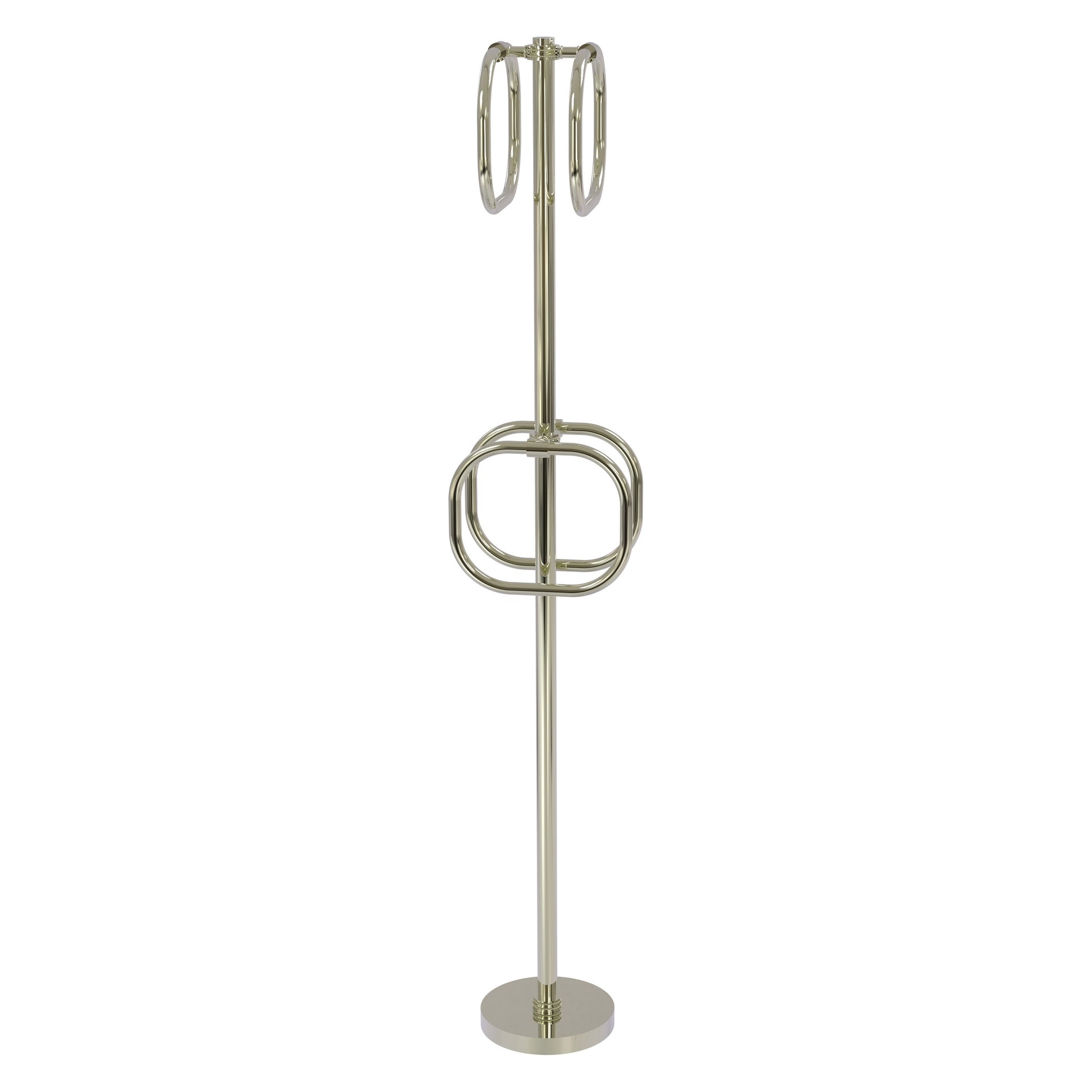 Allied Brass TS-40D-PNI Polished Nickel Freestanding Towel Holder