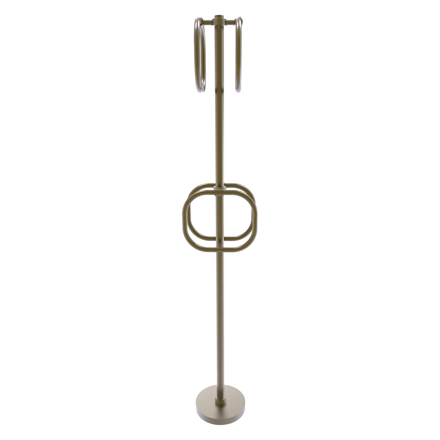 Allied Brass TS-40G-ABR Antique Brass Freestanding Towel Holder