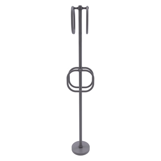 Allied Brass TS-40G-GYM Matte Gray Freestanding Towel Holder